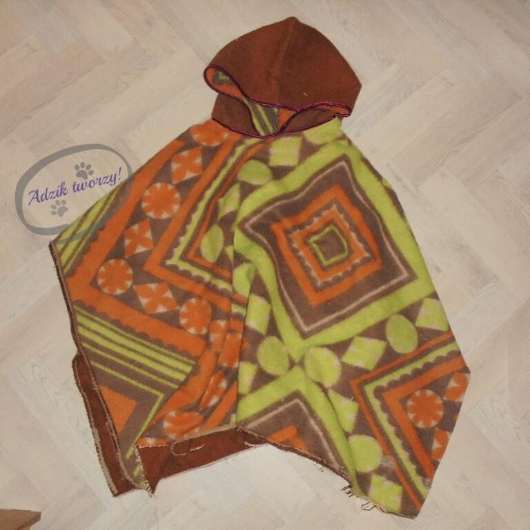 Zrób to sam: Jak uszyć modne ponczo z kwadratu materiału