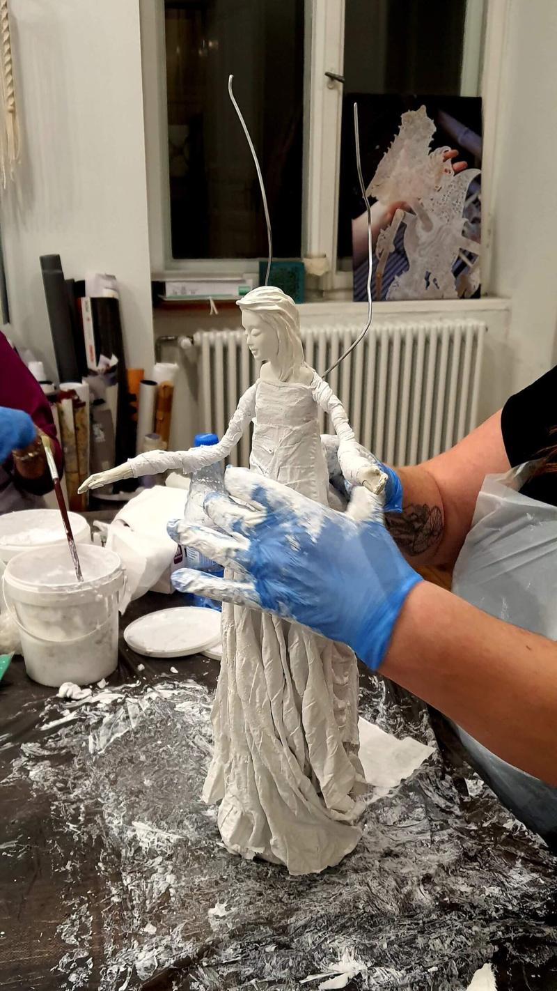 Anioł z materiału krok po kroku