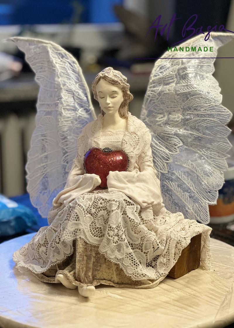 Szycie anioła z materiału