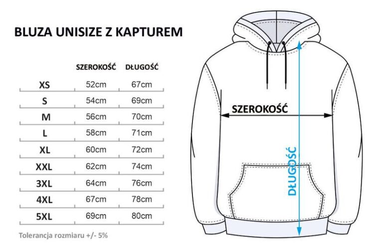 Jak dobrać idealny rozmiar bluzy na 175 cm wzrostu?