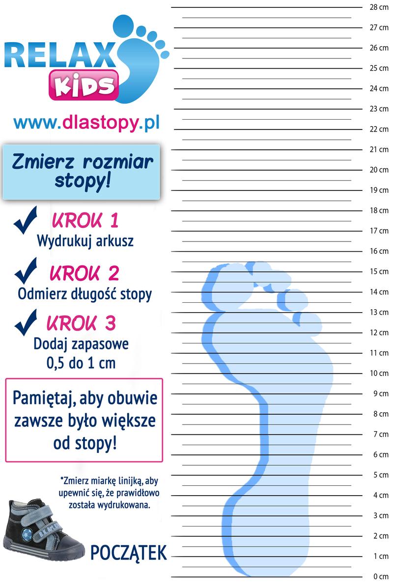Jak zmierzyć stopę dziecka