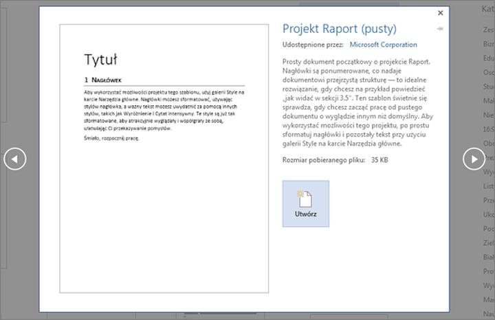 Zmiana rozmiaru kartki w Wordzie